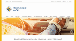 Desktop Screenshot of fahrschule-hackl.de